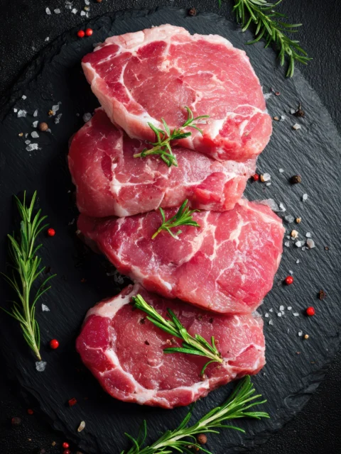 fresh-raw-meat-steaks-with-rosemary-spices-dark-stone
